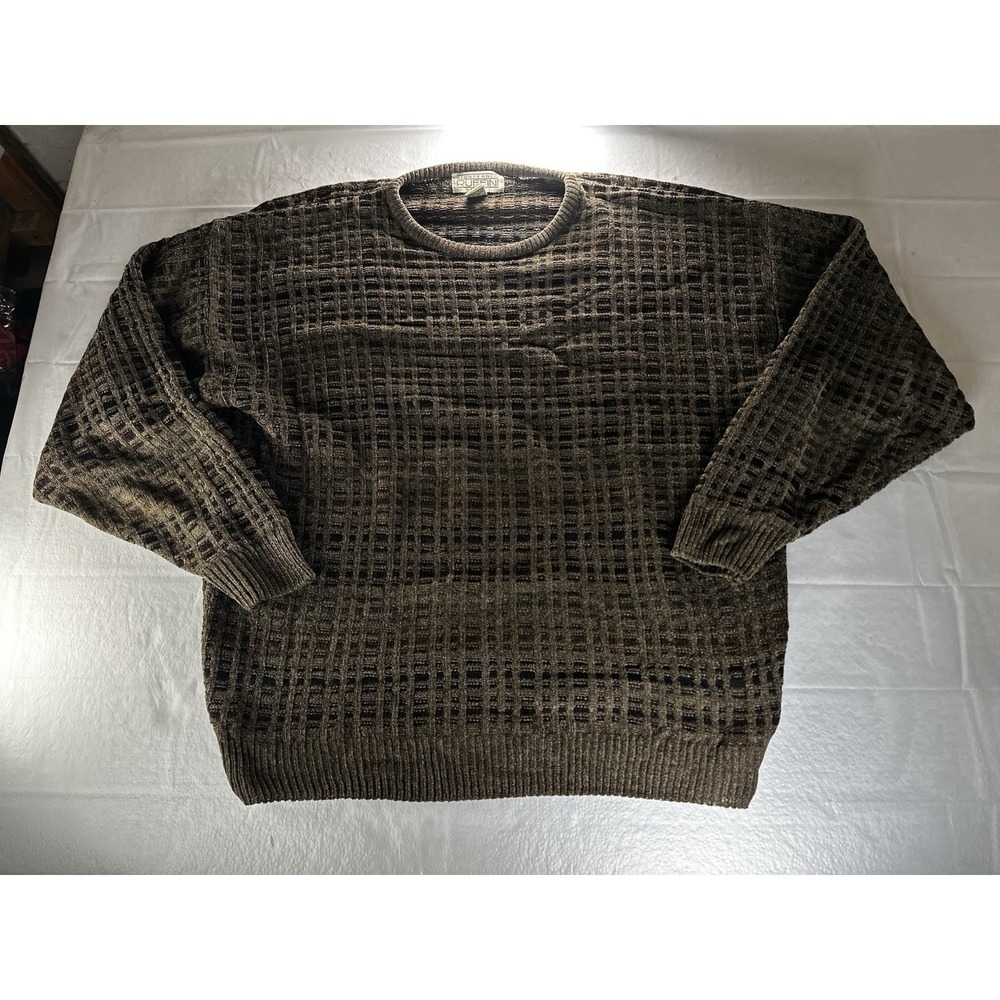 VTG 1990s Gianfranco Ruffini Italian‎ Textured Knit Sweater Mens Medium Korea